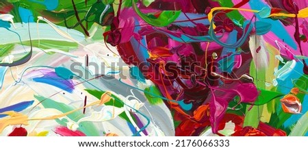 Abstract Background - Color Texture - Colorful Painting Art