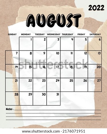 Paper Calendar 2022. Feel free to collect our calendar template design and use it!!!