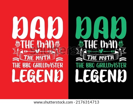 BBQ typography creative t shirt design