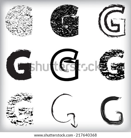 grunge letters 