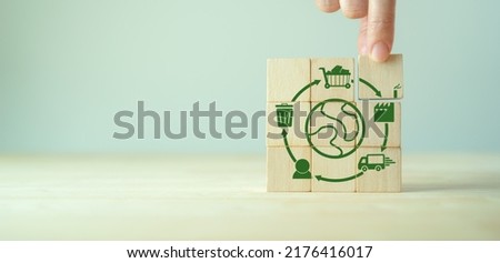 Growing sustainability. LCA-Life cycle assessment concept. Assessing environmental impacts associated on value chain product. Carbon footprint evaluation. ISO LCA standard, aim to limit climate change Royalty-Free Stock Photo #2176416017