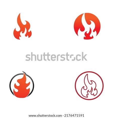 blazing fire, embers, fireball logo and symbol vector image. with illustration editing.