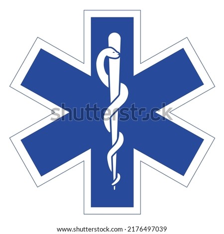 Emt Paramedic Logo. High quality vector Royalty-Free Stock Photo #2176497039