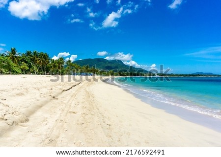 Puerto Plata - Dominican Republic, Beautiful Tropical Beach - July, 2022 Royalty-Free Stock Photo #2176592491