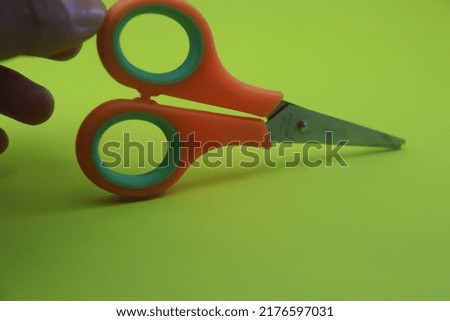 Scissors used to cut paper to make crafts