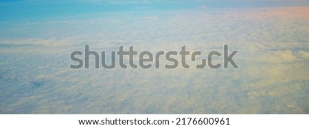 Clouds and blue sky background.
