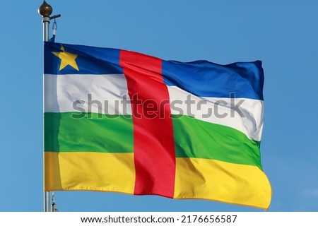 Flag of the Central African Republic Royalty-Free Stock Photo #2176656587