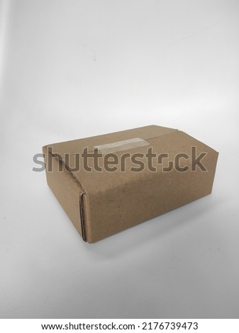 3d box made of thick paper for mockup packaging