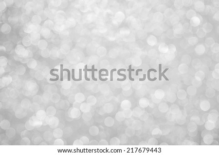 Silver background with shimmering glitter - Defocused lights.