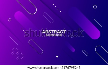 Purple abstract geometric background. Dynamic shapes composition. Vector illustration Royalty-Free Stock Photo #2176795243