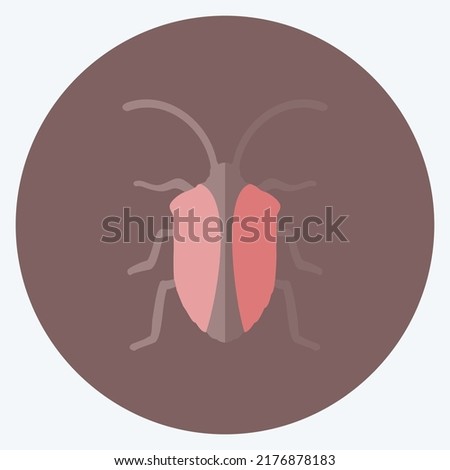 Icon Insect. suitable for Animal symbol. flat style. simple design editable. design template vector. simple symbol illustration