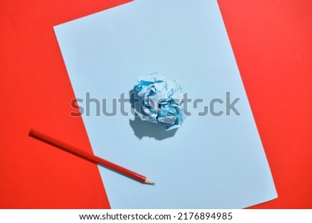 A conceptual study photo of waste paper