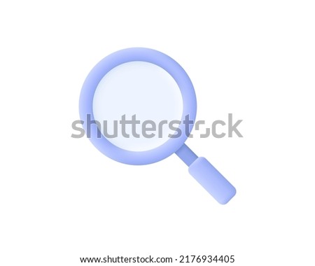3d search realistic icon design illustrations. 3d render vector design concept Royalty-Free Stock Photo #2176934405