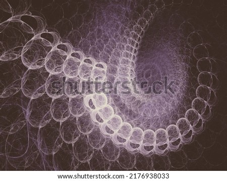 Abstract fractal art background, suggestive of astronomy and nebula. Computer generated fractal illustration art purple spiral