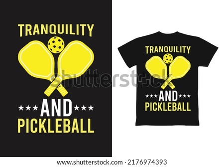 Pickleball T Shirt Design Template