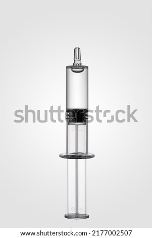 Medical science cosmetic syringe transparent syringe Royalty-Free Stock Photo #2177002507