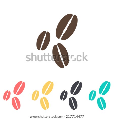 coffee bean icon , vector illustration