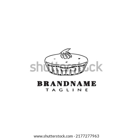 cupcake logo icon cartoon design template modern isolated vector illustration