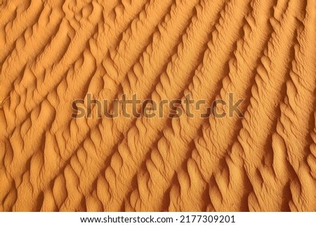 Sand ripples in the sand, dunes, Rub al Khali desert, Dhofar, Oman