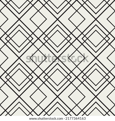 Fancy seamless pattern. Repeated diamond background. Modern art deco texture. Repeating gatsby patern for design prints. Geometric contemporary wallpaper. Abstract geo lattice. Vector illustration Royalty-Free Stock Photo #2177364163