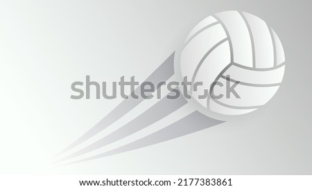 Volleyball speed icon symbol vector, Line drawing of a volleyball ball , isolated on gray background, illustration Vector EPS 10 ,Volleyball Championship Logo
