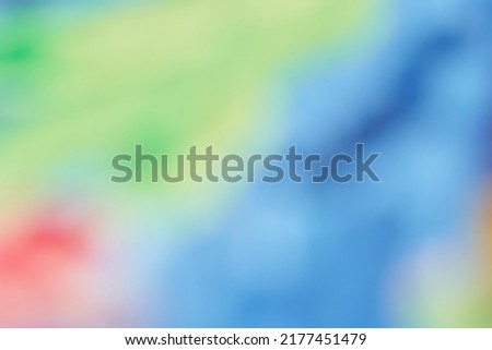 Blur child paintin picture. Bright color. Children hand drawing illustration. Closeup funny background.