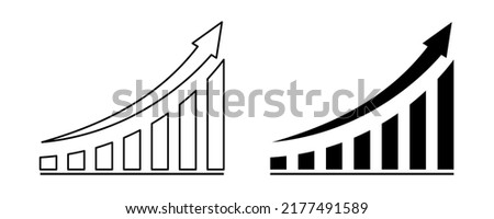 Economic growth and recovery. Vector illustration. Royalty-Free Stock Photo #2177491589
