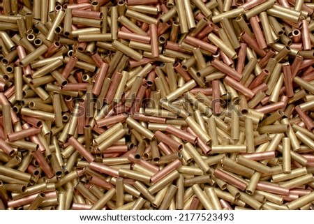 copper tubes, background or texture