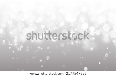White Abstract Glittering Holiday Lights Background