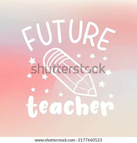 Future Teacher Illustration Clip Art Design Shape. Learning Silhouette Icon Vector.