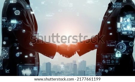 Communication of business concept. Partnership. Teamwork. Royalty-Free Stock Photo #2177661199