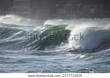 View of waves at a beach
