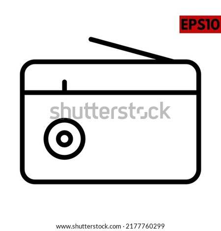 Illustration of radio icon design