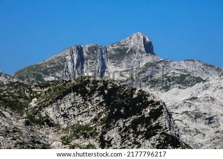 Krn Mountain From Velika Baba Summit 