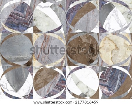 Beautiful patchwork mixed of several natural marbles.
