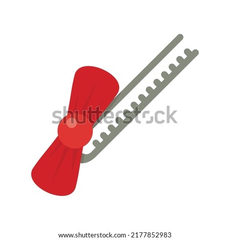 Bow barrette icon. Flat illustration of bow barrette vector icon isolated on white background