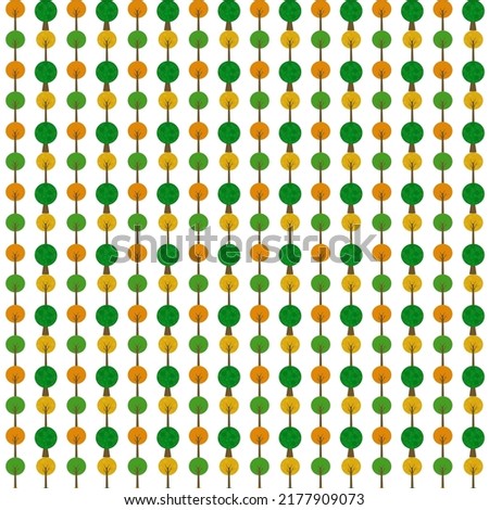 Trees on white background, seamless pattern 