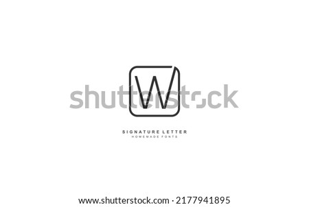 W Letter logo design inspiration. Vector alphabet template design for brand.