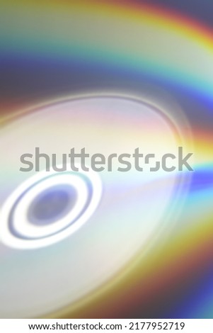 Rainbow CD Reflection Music Background Royalty-Free Stock Photo #2177952719