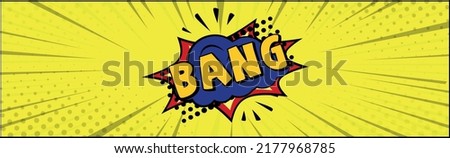 Comic lettering BAMG on white background - Vector illustration