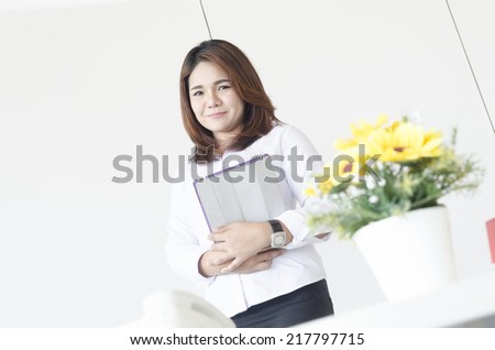 asian business woman in the working space