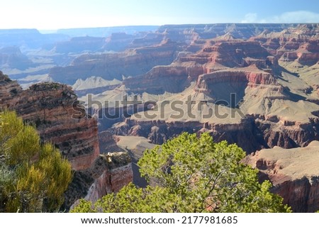 Rugged beauty of South rim of Grand Canyon National Park, Arizona