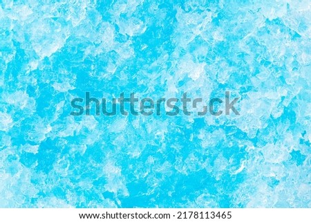 Shaved ice with blue syrup. Royalty-Free Stock Photo #2178113465