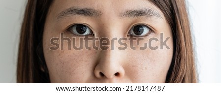 Asian middle woman without makeup Royalty-Free Stock Photo #2178147487