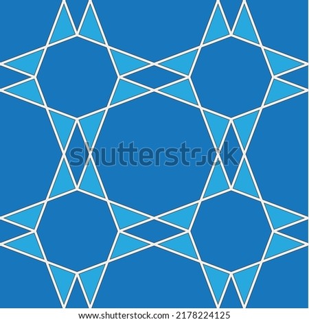 Geometric seamless pattern. Arabic style digital tapestry, textile print.