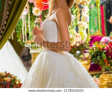 beautiful wedding background with flowers