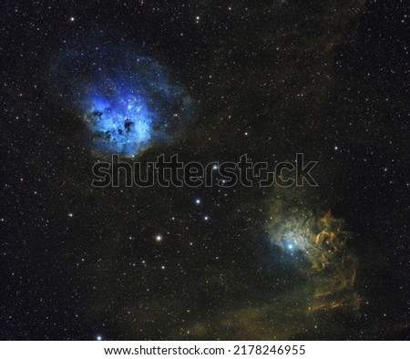 IC405 and IC410- The Flaming Star and Tadpole Nebulas