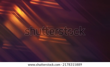Sunset Color Light Prism Leak Photo Overlay - Abstract Light Flare Glow Effect, Vintage Defocused Camera Lens Glowing Ray, Old Blurred Photography