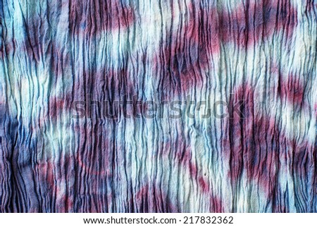 tie dyed fabric background. 