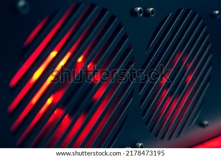 RGB light, computer graphics card fan.
